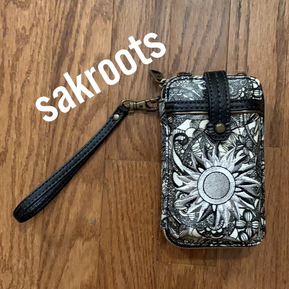 Sakroots Artists Circle embroidered crossbody